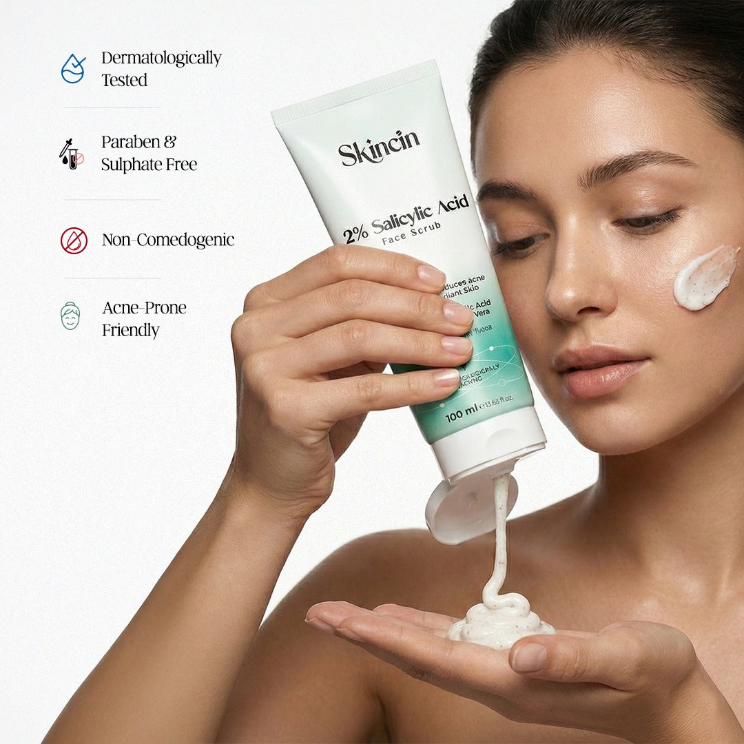Skincin 2% Salicylic Acid Face Scrub - 100ML
