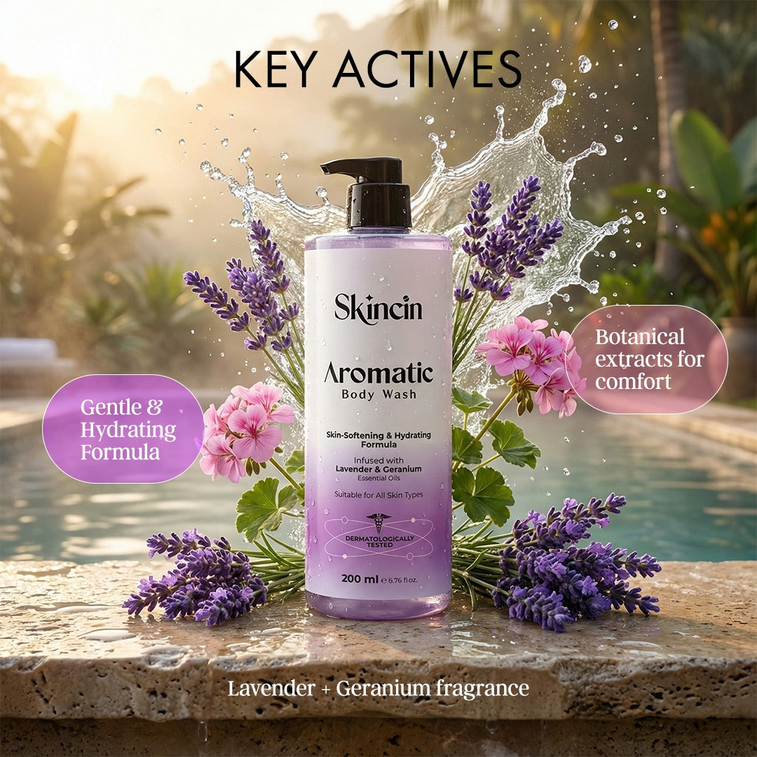 Skincin Aromatic Lavender & Geranium Body Wash